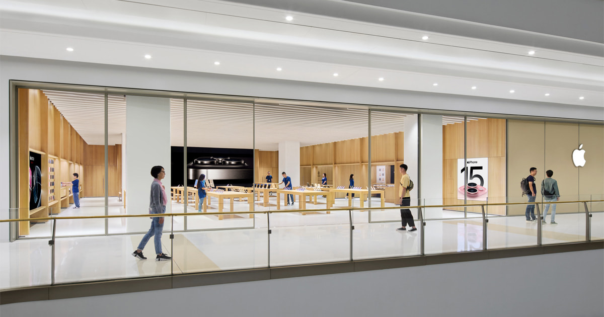 Apple MixC Wenzhou opens for customers this Saturday, November 4, in China
